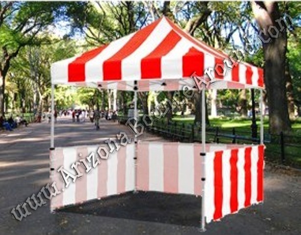 8 x 8 carnival tent with back wall rental Phoenix Arizona